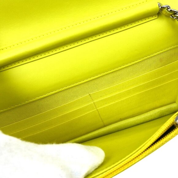 Chanel Light Green Calfskin Timeless WOC Wallet on Chain NQ00847 - Picture 4 of 9